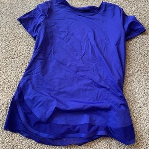 Athleta purple workout top.